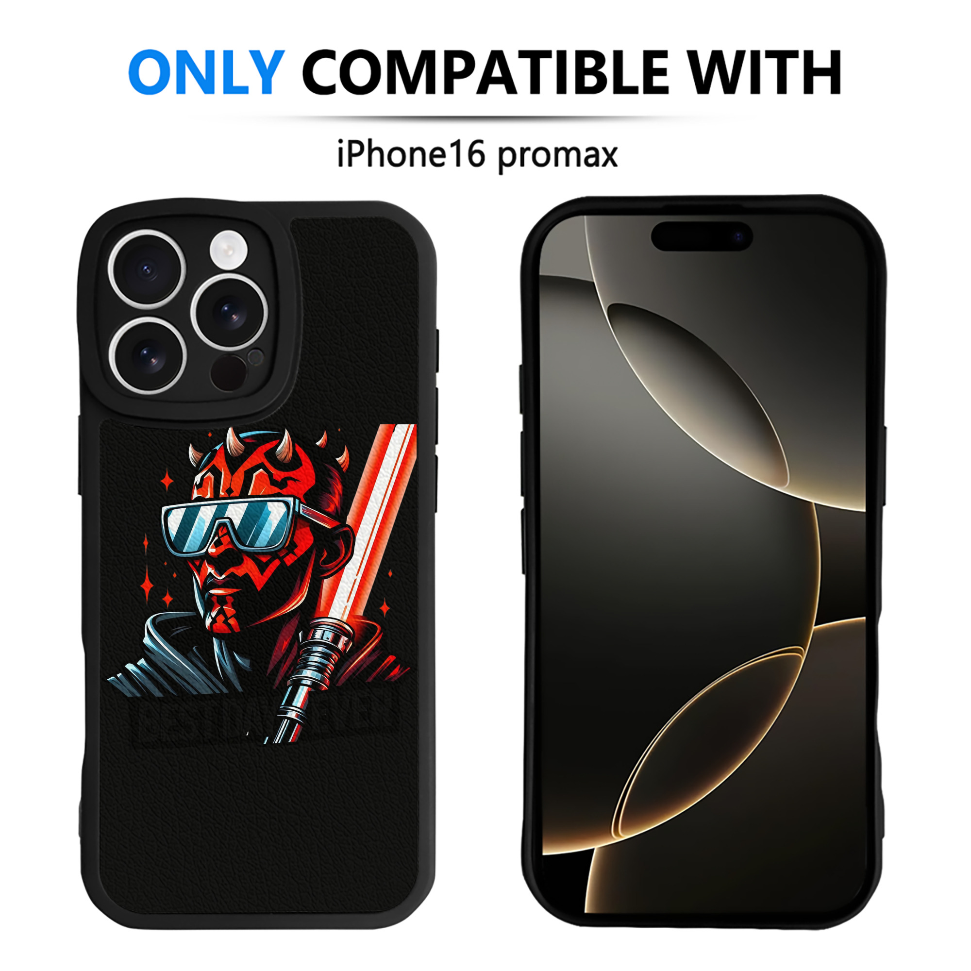 （画像用） スター・ウォーズ Star Wars 【iPhone 16シリーズ対応】シリコンスマホケース（レザー調） 材質：シリコン